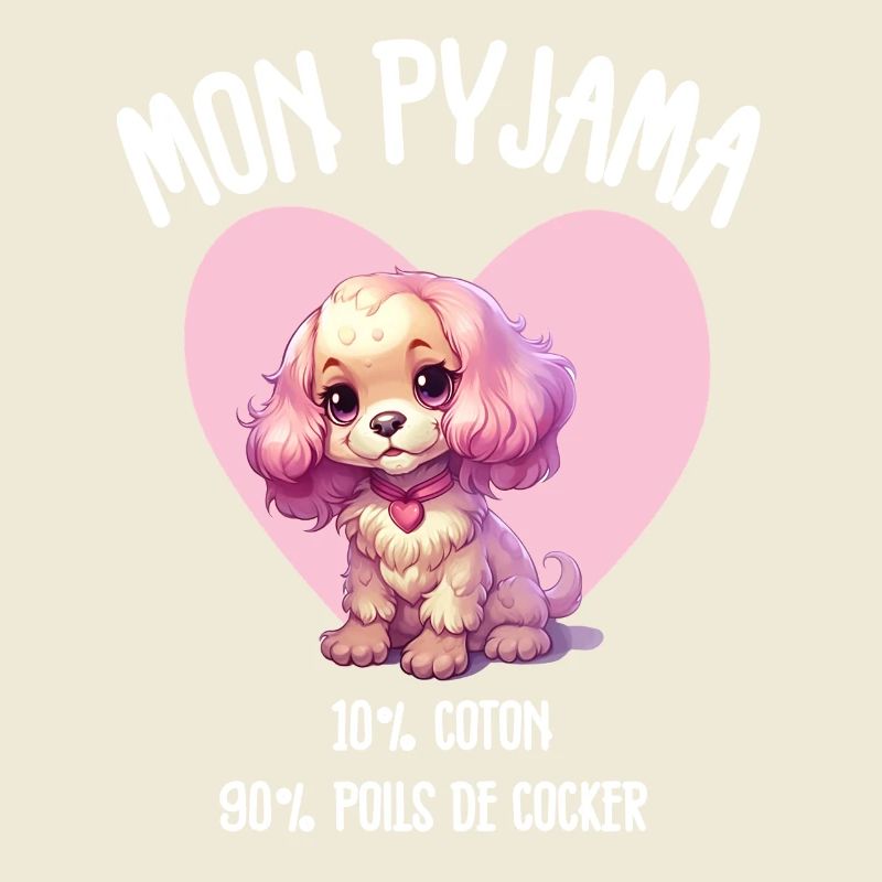 Pyjama Chien Cocker Drôle