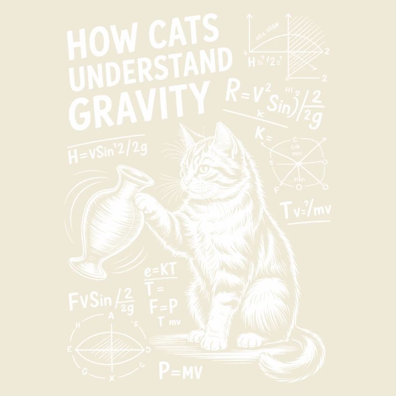 Physics Cats Sayings Math Joke Physics Gift