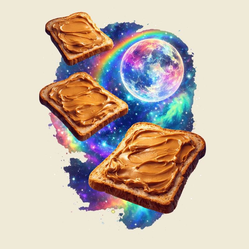 Toasts au beurre de cacahuète de l’espace