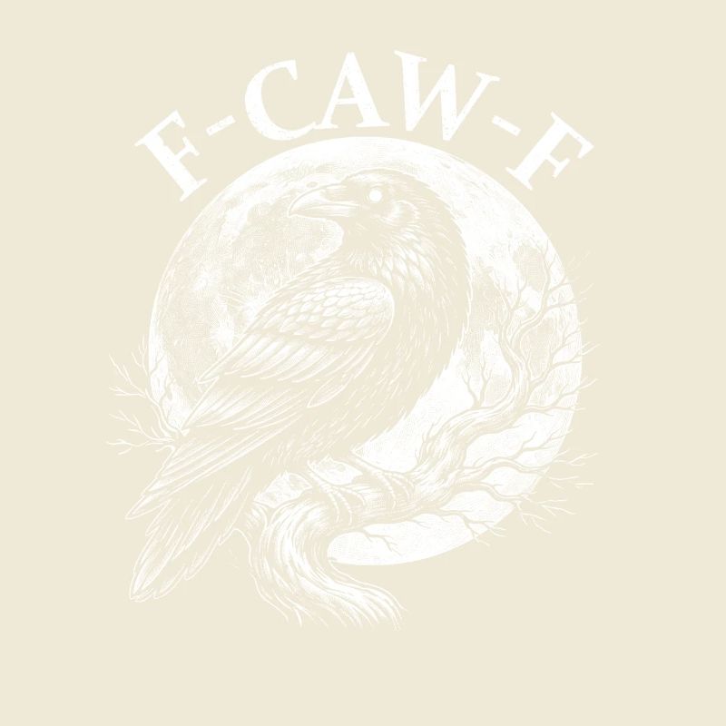 FCawF Grumpy Crow Sarcasm Bird Pun Humor