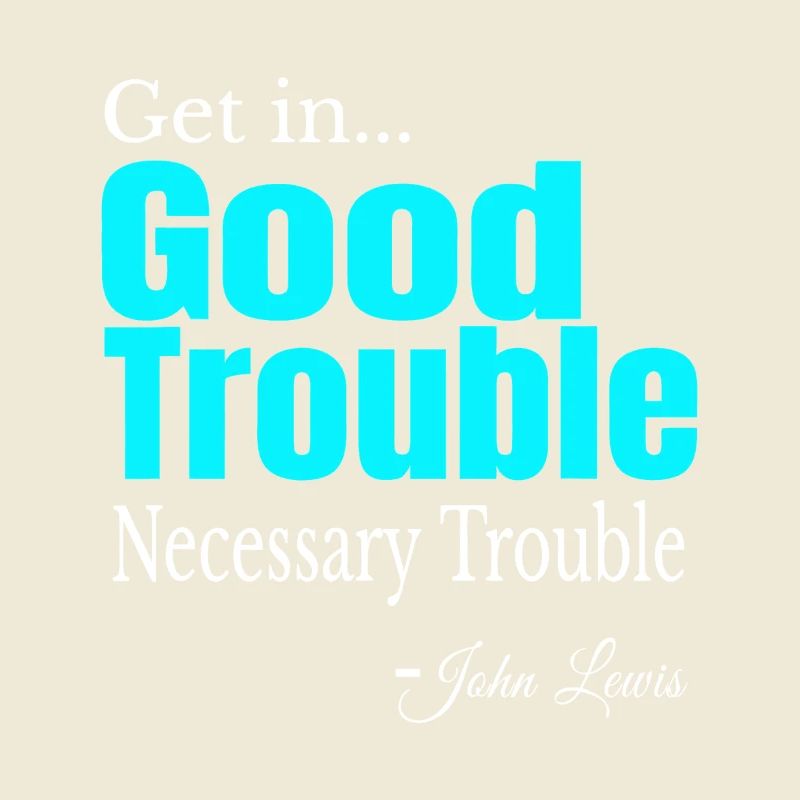 Good Trouble Gradient Zitat-Tee