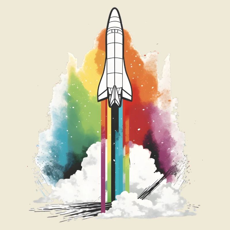Fusée arc-en-ciel
