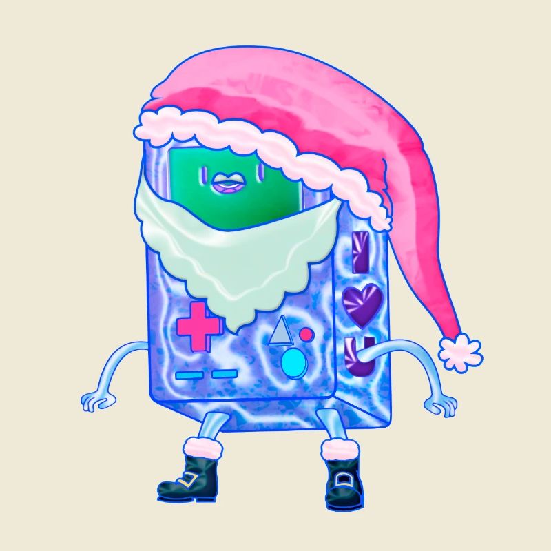 Console de jeu de Noël Kawaii Robot Santa