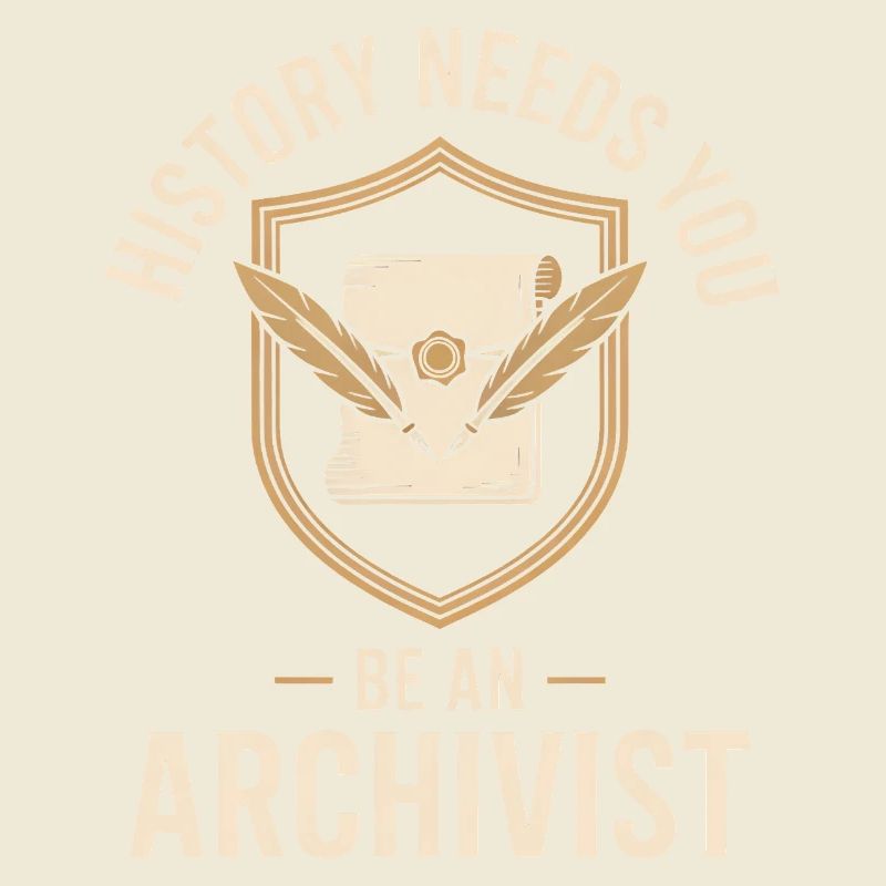 Archivist Crest with Quill Badge