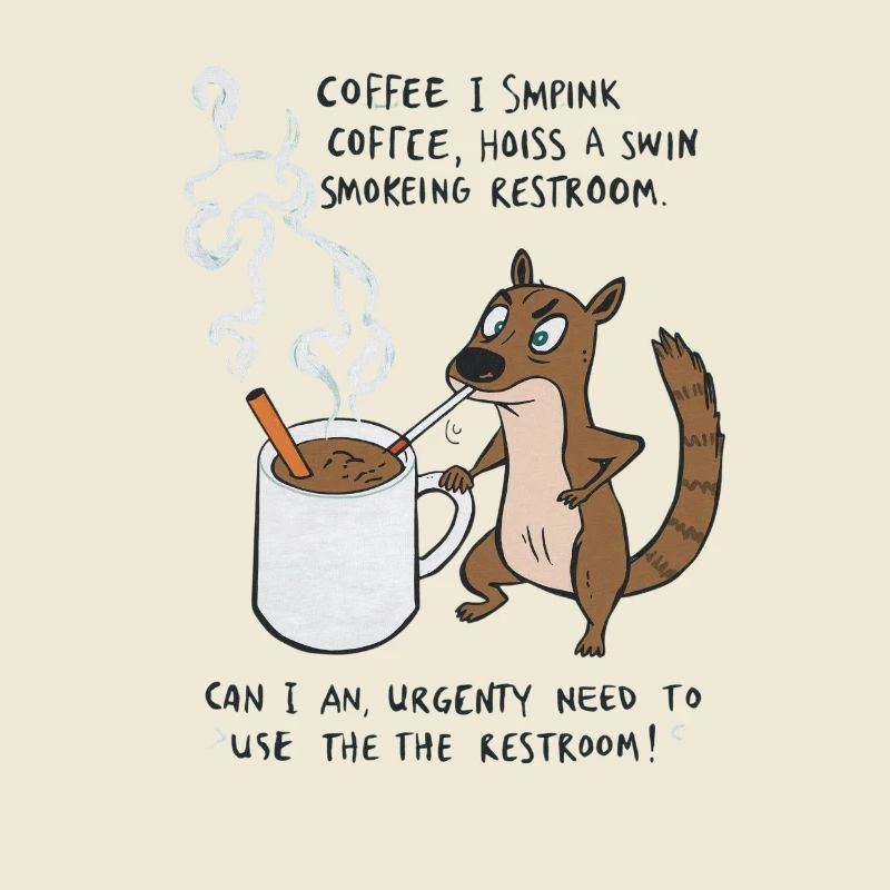 Kaffee Notfall Beutier Eichhörnchen Kippe 