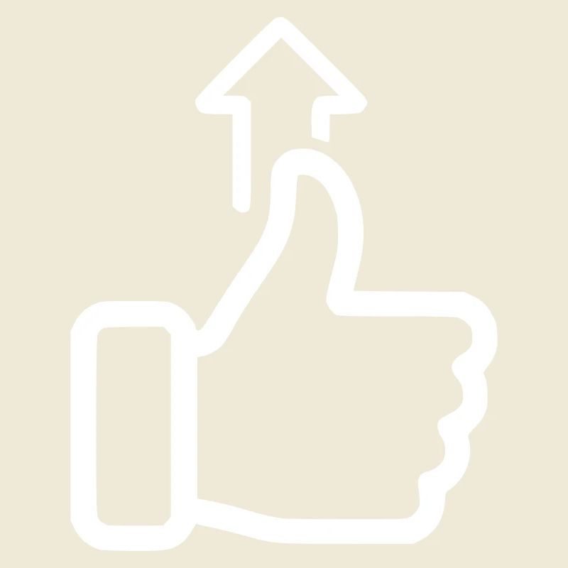 Status Up Hand Icon Level Up Vector