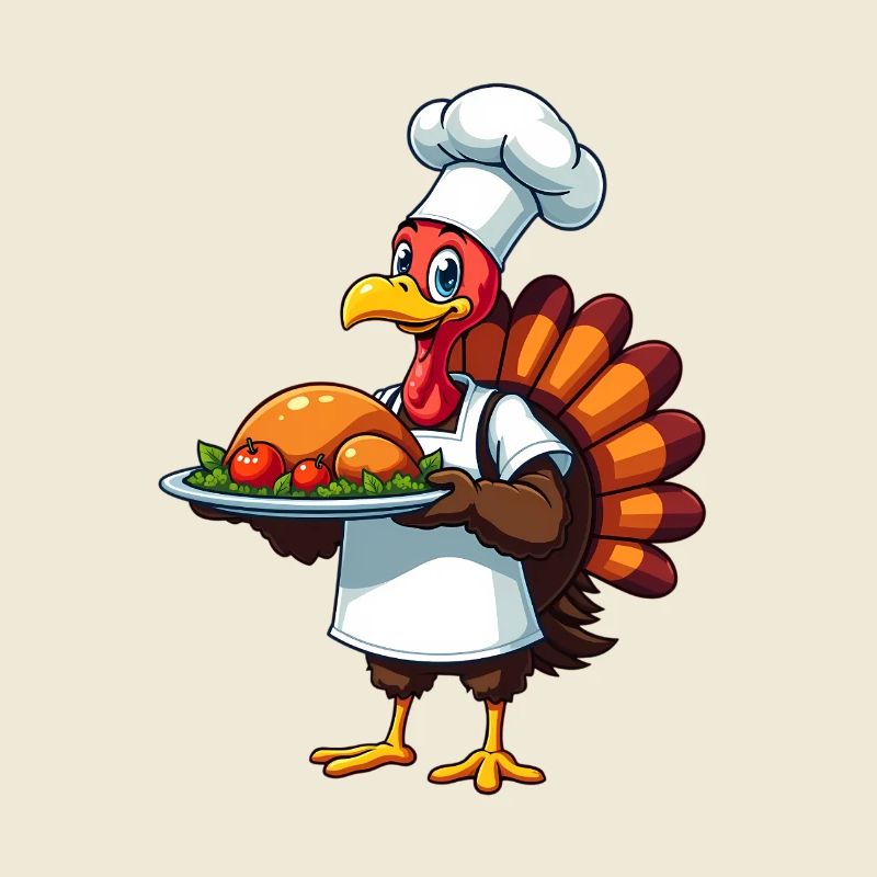 Cuisinier de dinde de Thanksgiving Thanksgiving