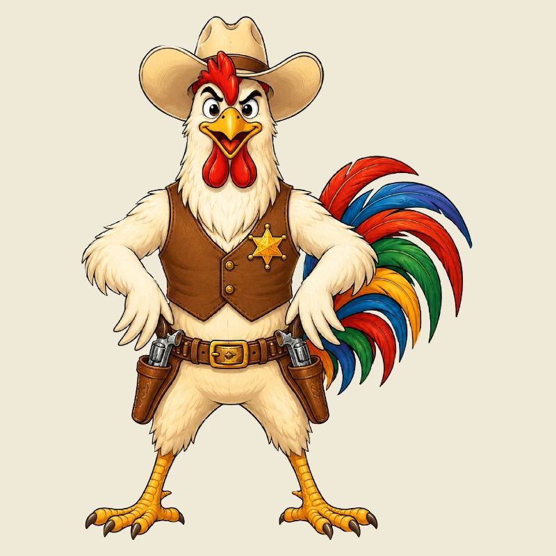 Hahn als Sheriff