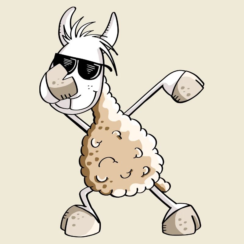 Cooles Dab Dance Lama - Dabbing Alpaka - Comic Fun