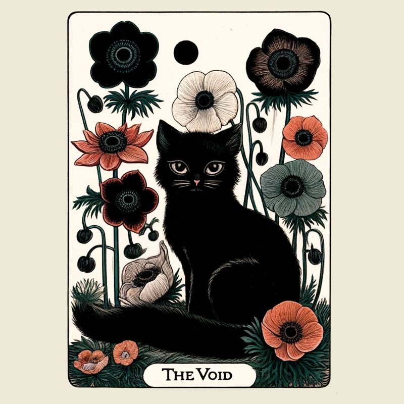 Tarot Chat du Vide en Fleur