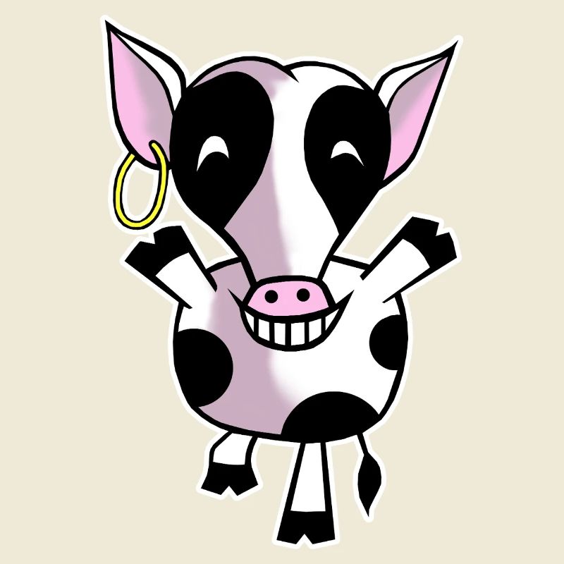 Vache heureuse