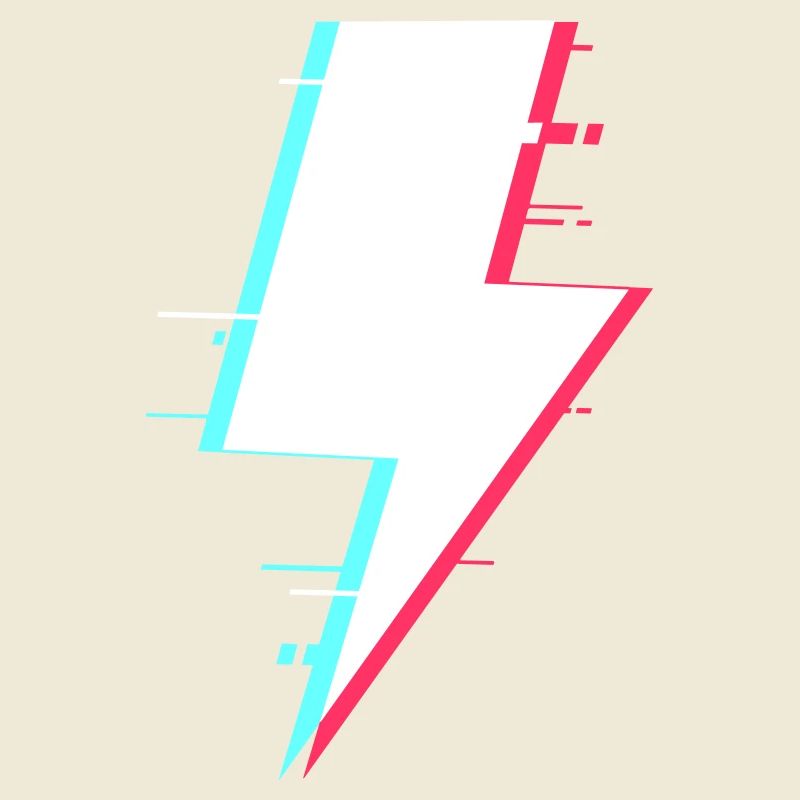 Lightning Style Retro Digital Lightning
