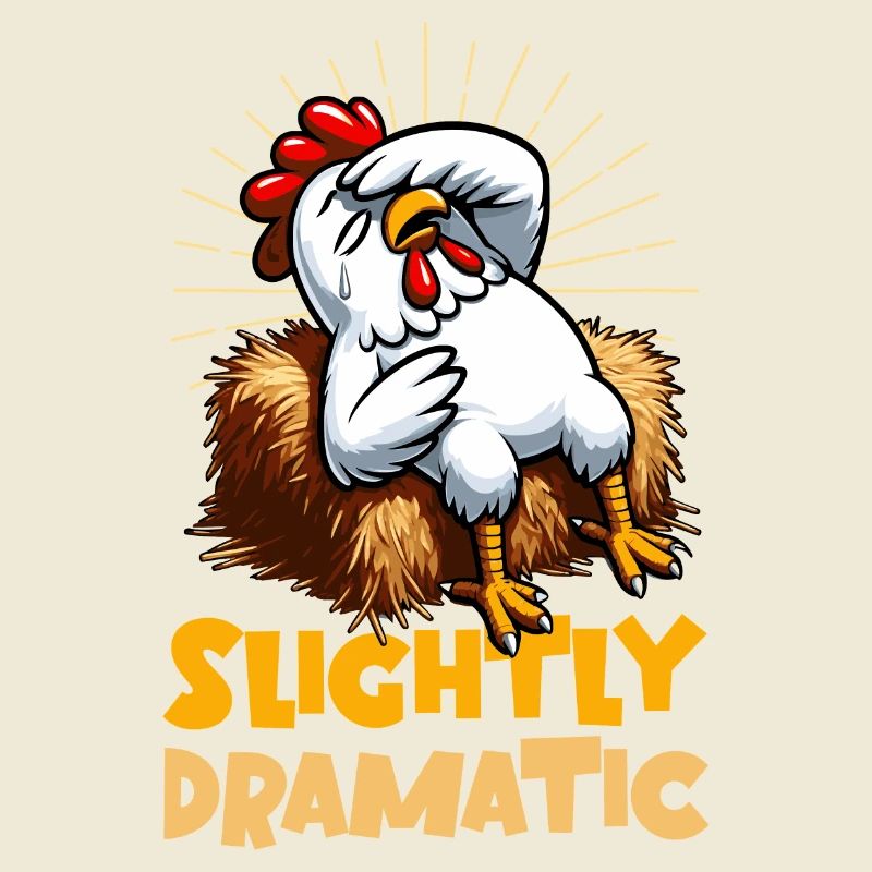 Slightly Dramatic – Huhn auf Heuballen