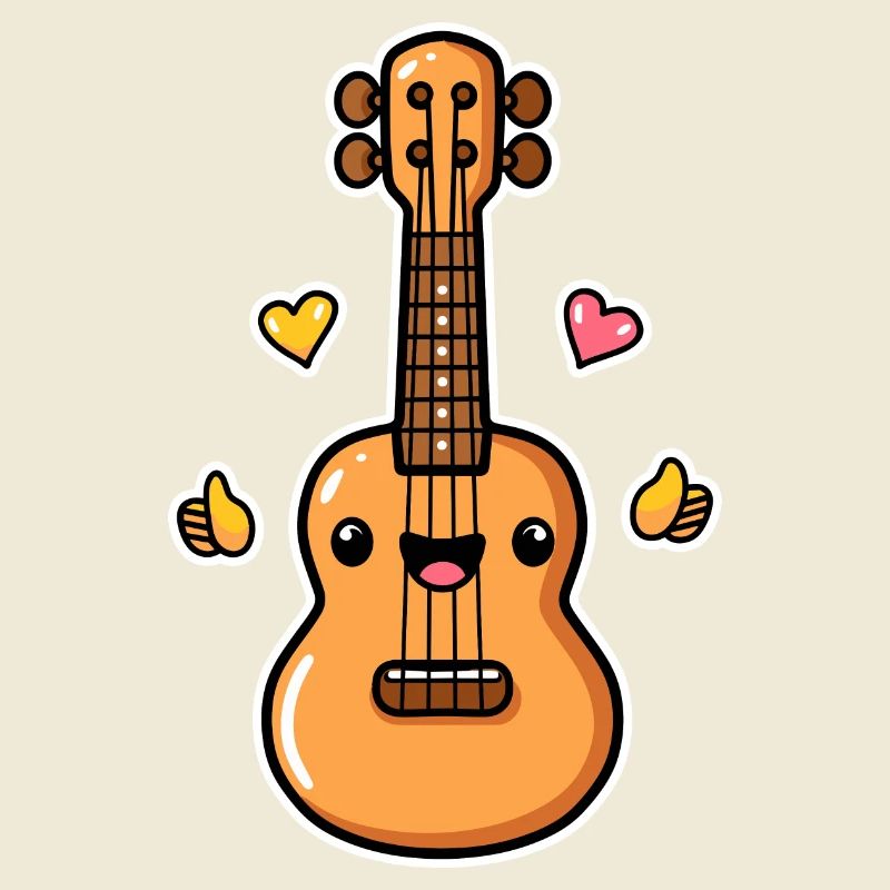 Ukulélé Style Dessin Animé