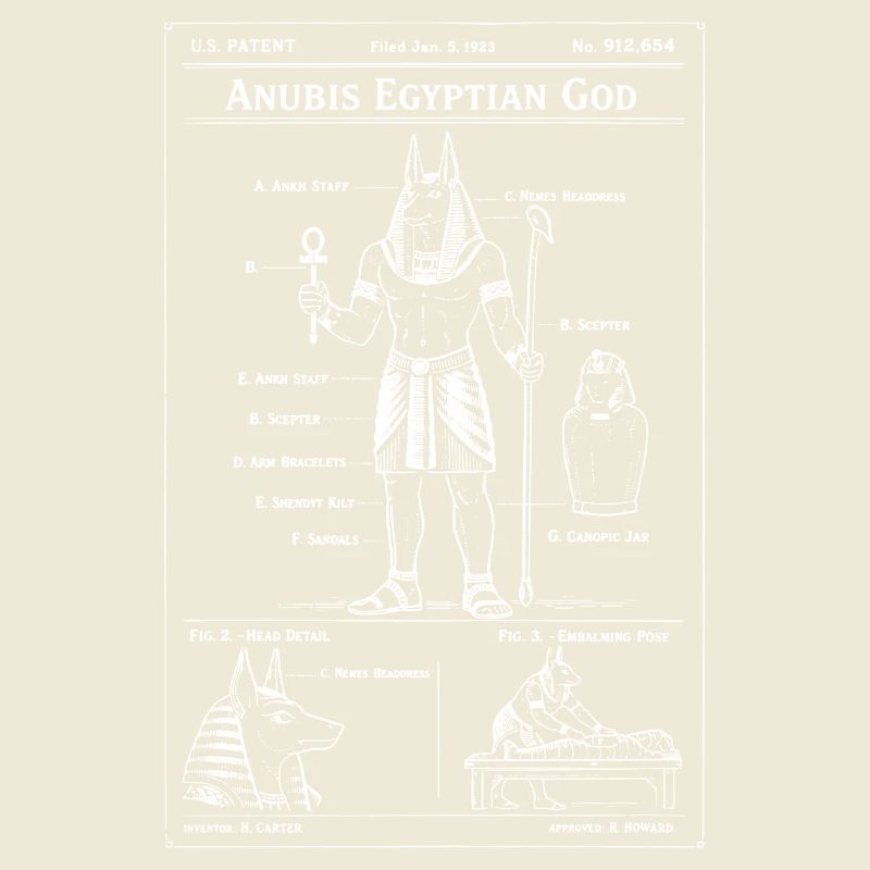 Anubis Blueprint Icon Tee