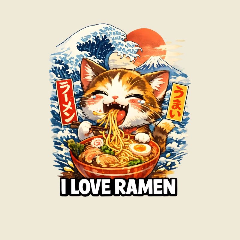 Ramen de chat Kawaii