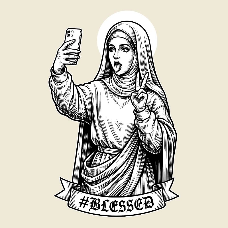 Selfie Mary Grateful - Funny Influencer Meme
