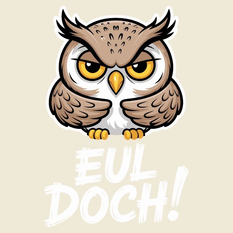 Eul Doch Lustiger Eulen Spruch Heul Doch Süße Eule