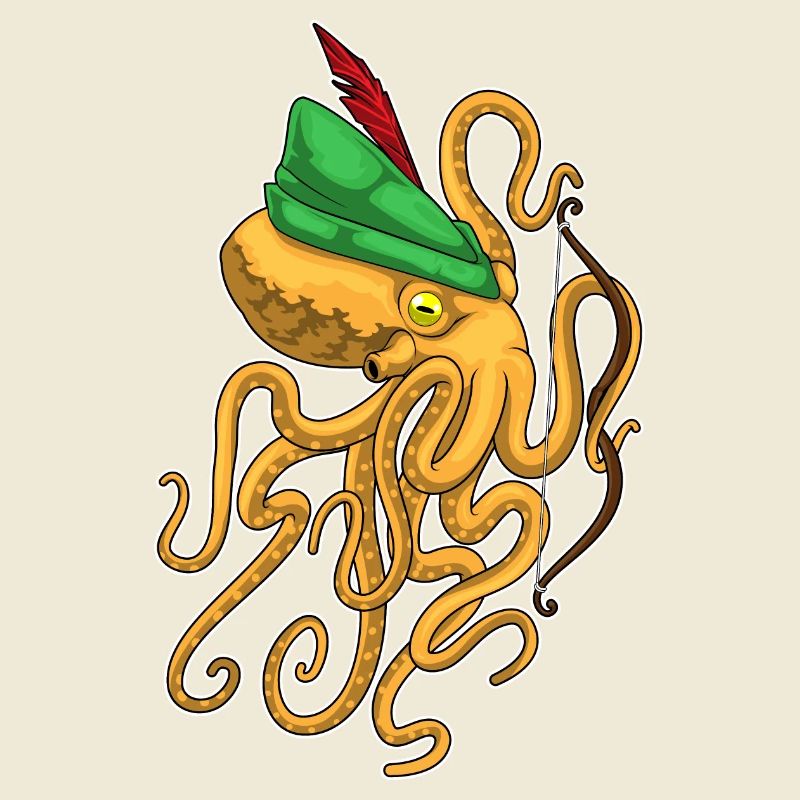 Krake Bogenschütze Bogen