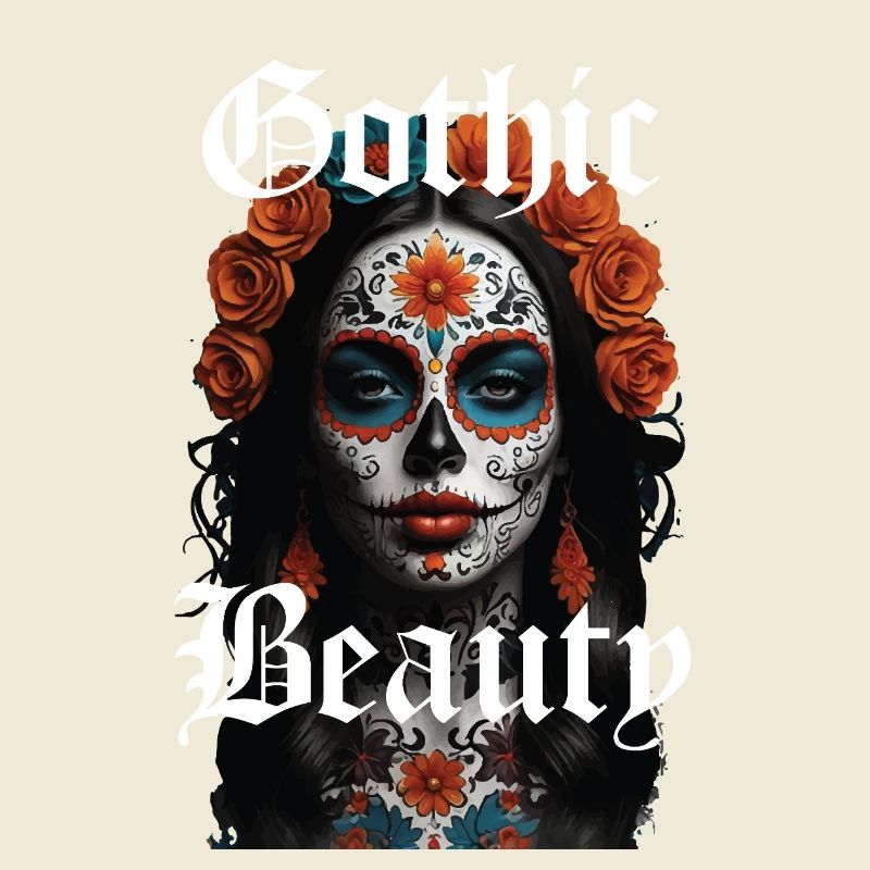 Gothic Beauty Sugar Skull