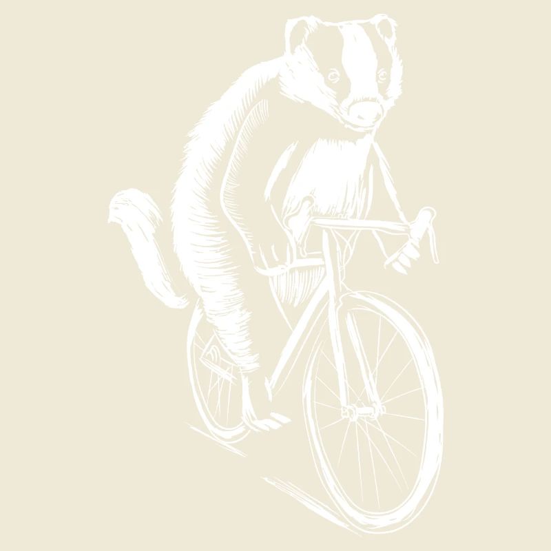 Meerkat Cyclist Sketch Tee