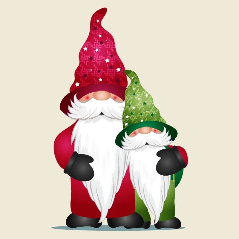 petits amis de lutins mignons pour Noël