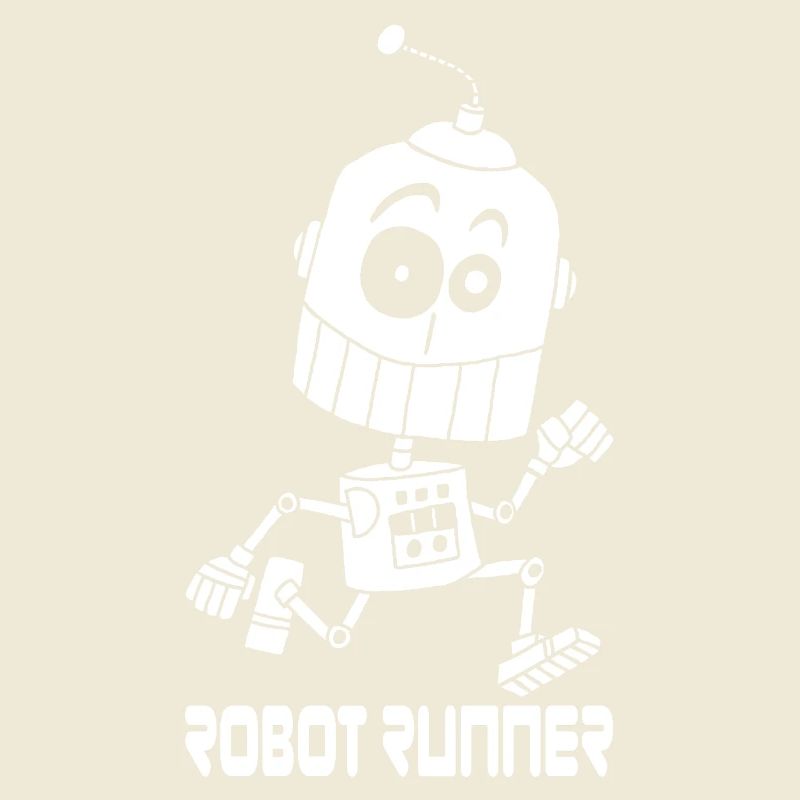 White Running Robot