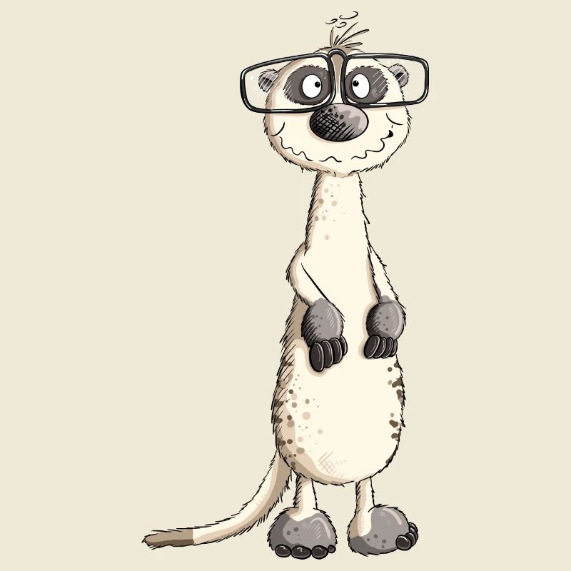 Lustiges Nerdmännchen Erdmännchen I Nerd