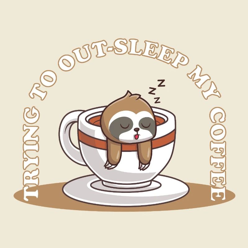 Essayer de dormir plus longtemps que mon café – Sloth Coffee