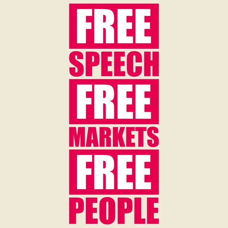 Marché de la liberté d’expression Peuple Libertarian Freedom Logo
