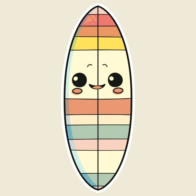 Surfboard Comic Style