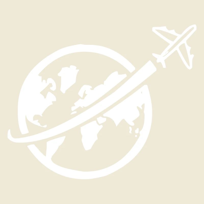 Avion avec globe-globe