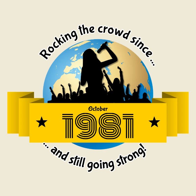 44. Geburtstag Rocking the crowd since 10/1981