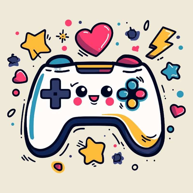 Colorful controller charm