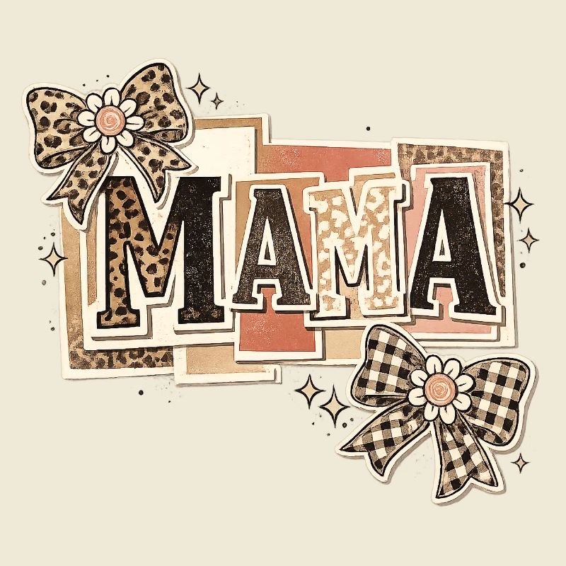 Mama Leopard und Bögen | Muttertagsgeschenk