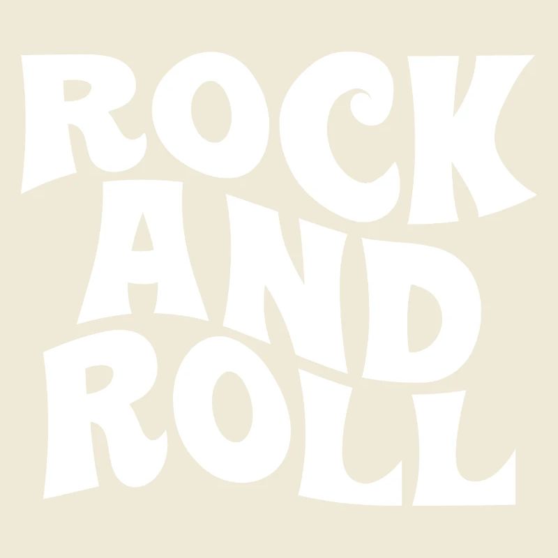Conception typographique rock and roll audacieuse