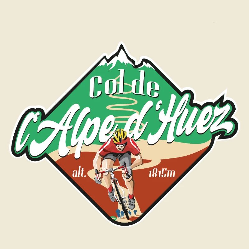 Col de l'Alpe d'Huez Cyclist