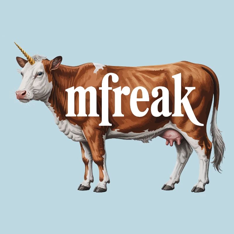 Typographie de vache étrange Tee