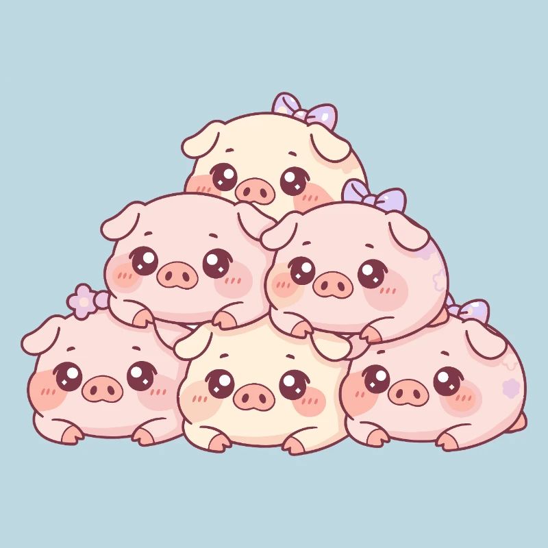 Pyramide de cochons câlins