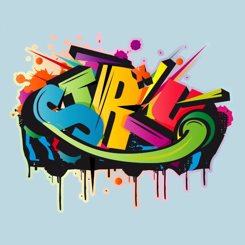 graffiti d’art urbain coloré cool comme STYLE-WRITING