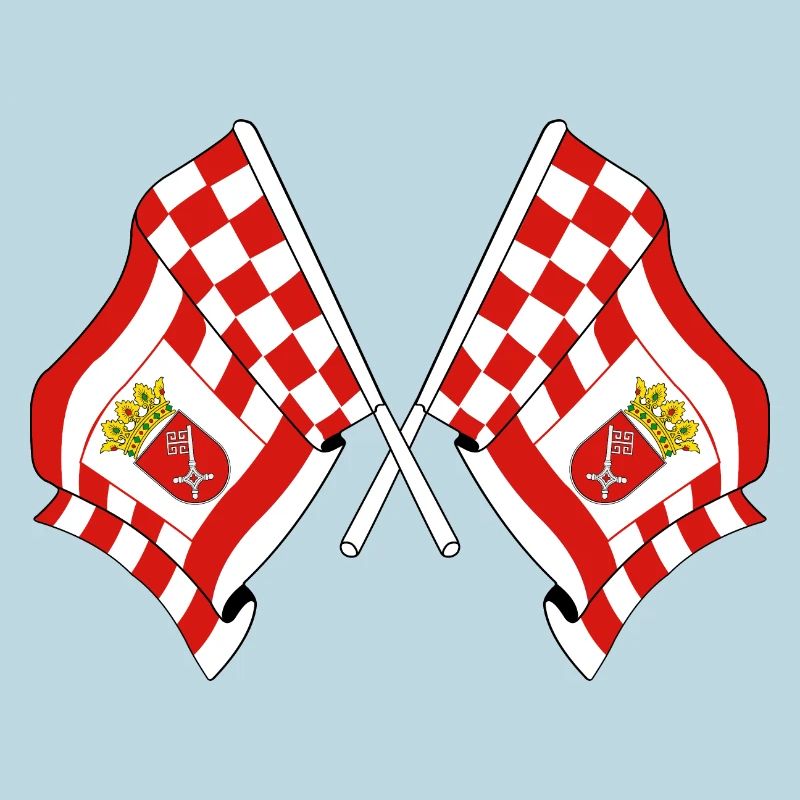 Deux drapeaux Brême