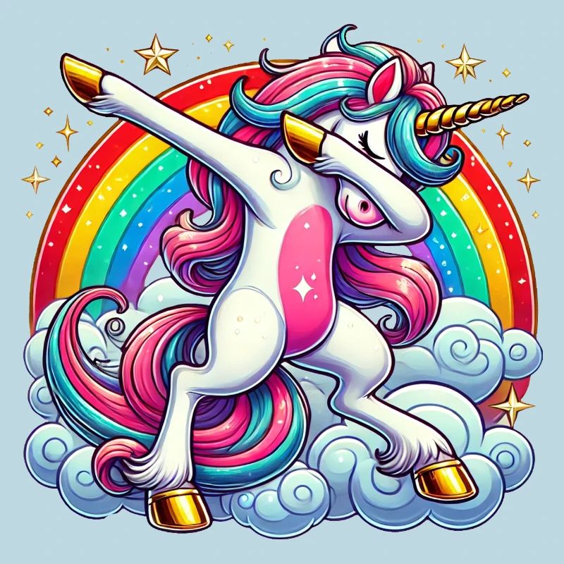 Dabbing Einhorn Dab Unicorn Mädchen Einhörner
