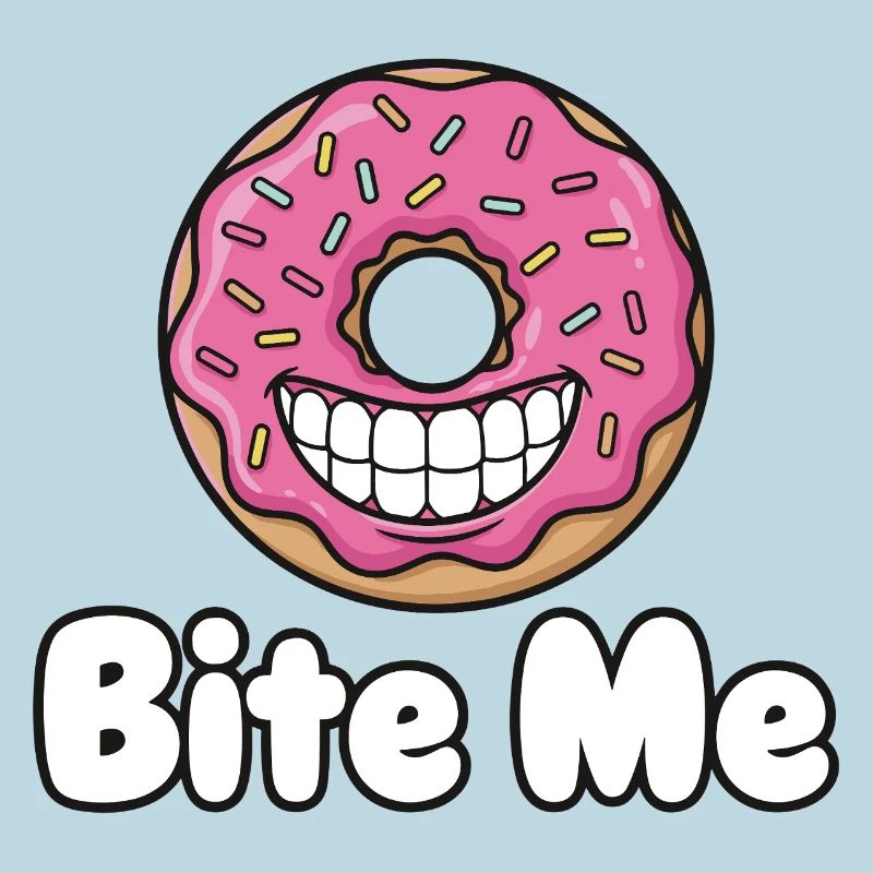 Bite Me Donut Grin