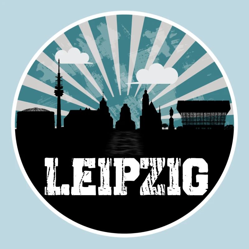 Leipzig Skyline Blue Hour