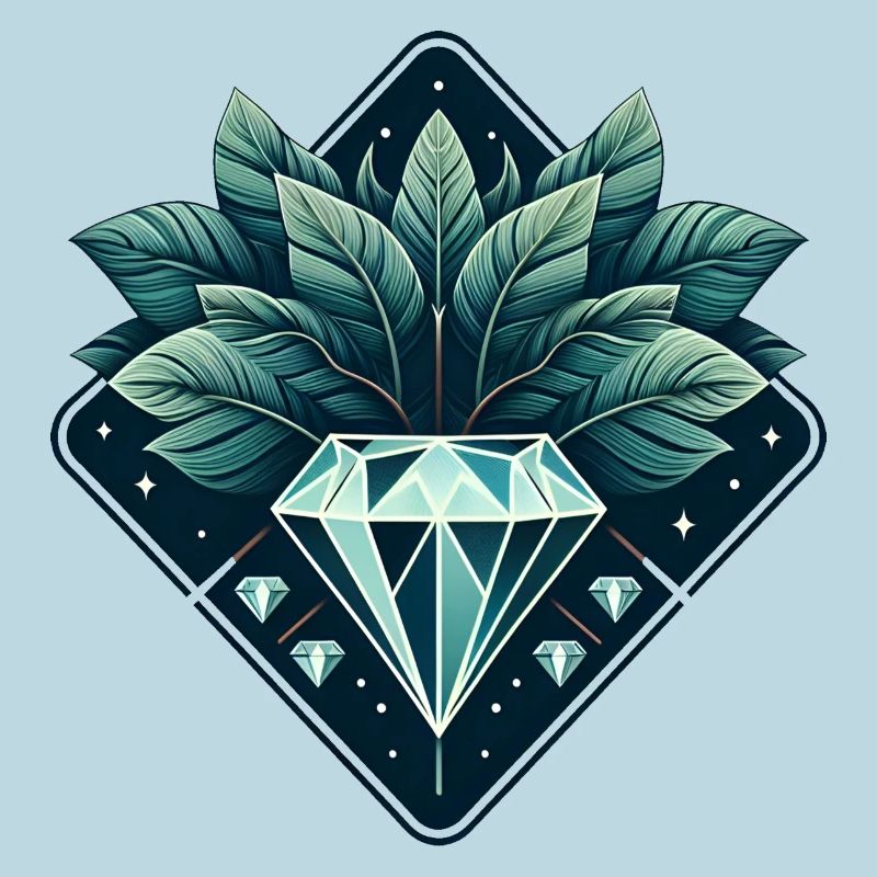 Diamant en fleurs
