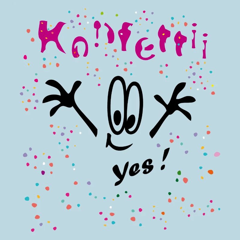 Konfetti Karneval Comic