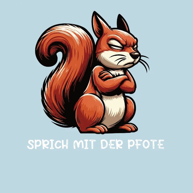 Sprich mit der Pfote Eichhörnchen Eichhorn Nager
