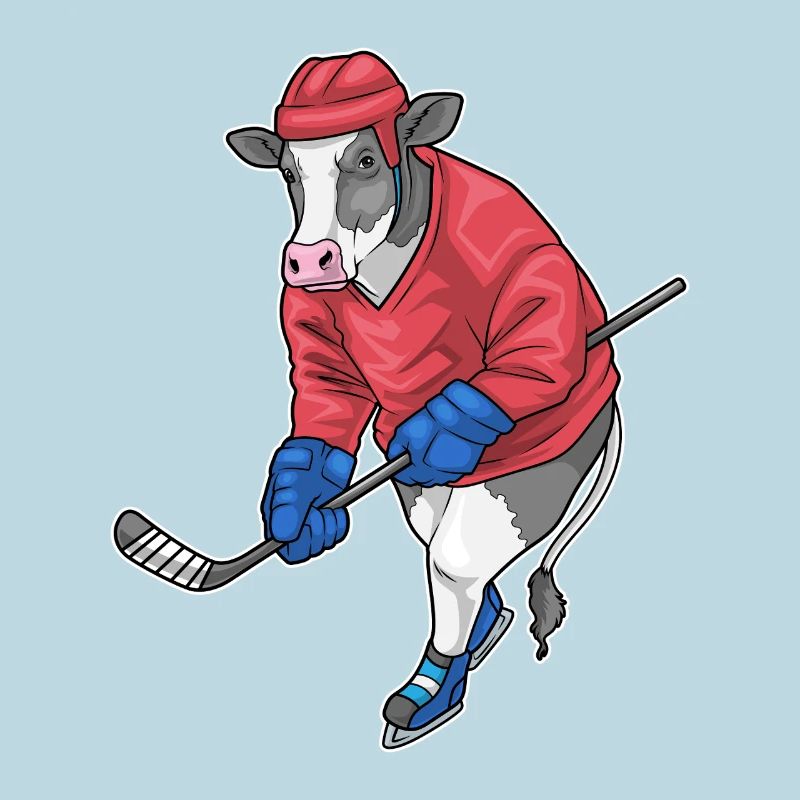 Kuh Eishockey Eishockeyschläger Sport