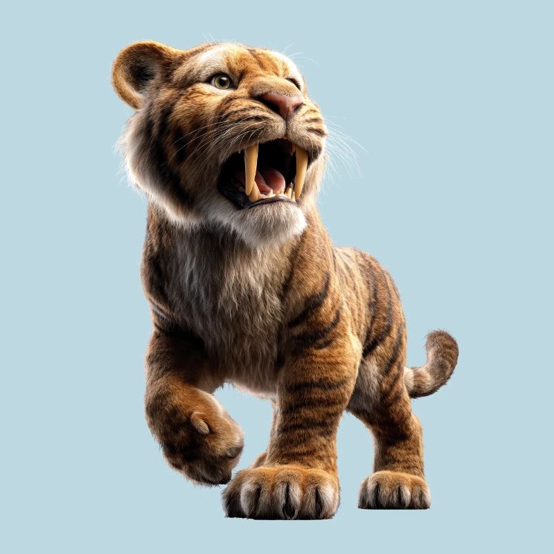 Saber-toothed tiger Smilodon Big cat Sabertooth tiger