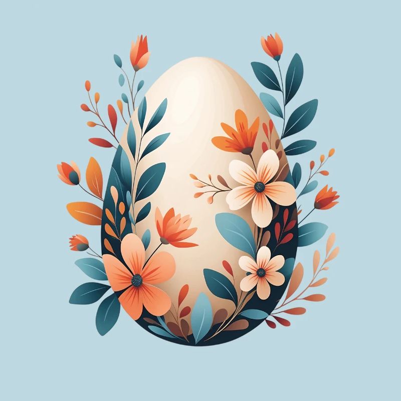 Spring Flower Egg
